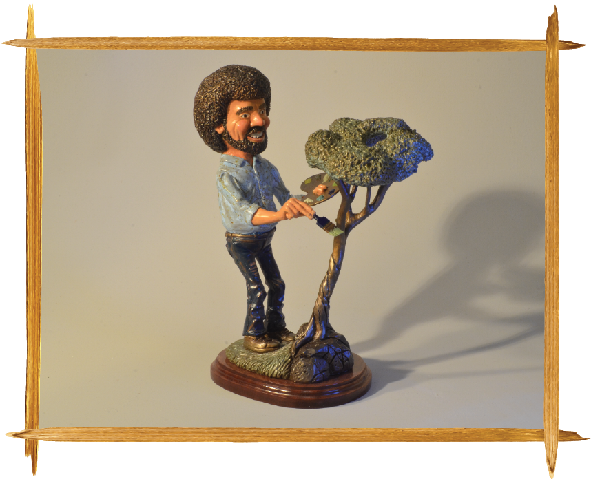 Bob Ross Biography - Picture Frame (867x703), Png Download