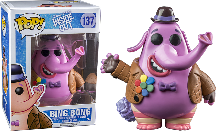Bing Bong Pop Vinyl - Bing Bong Inside Out Funko Pop (750x458), Png Download