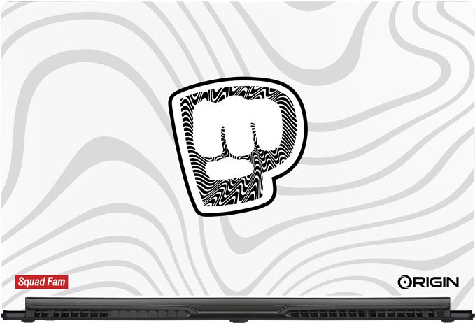 Powered By Origin Pc And Pewdiepie - Pewdiepie Origin Laptop (750x500), Png Download