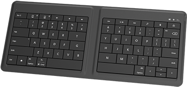 Universal Foldable Keyboard Rotator - Compact Backlit Chiclet Keyboard (477x358), Png Download