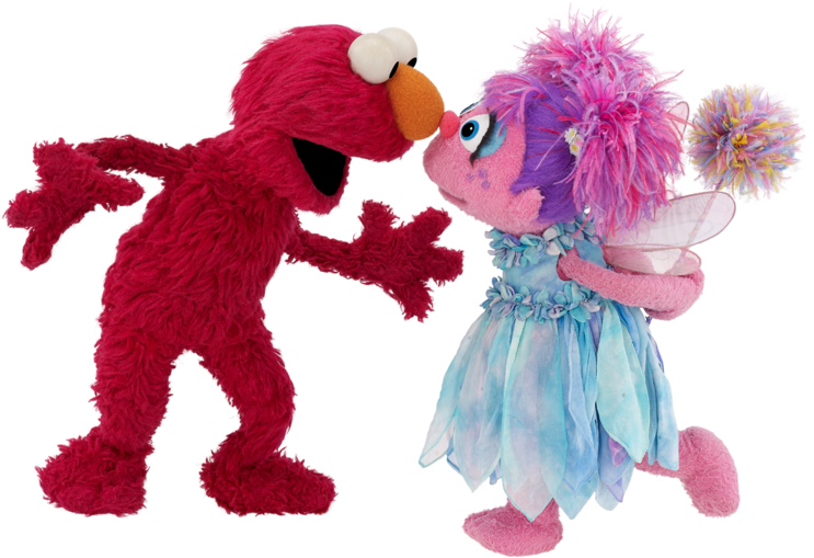 Elmo Elmo Elmo Twitter - Sesame Street Elmo And Abby (750x521), Png Download