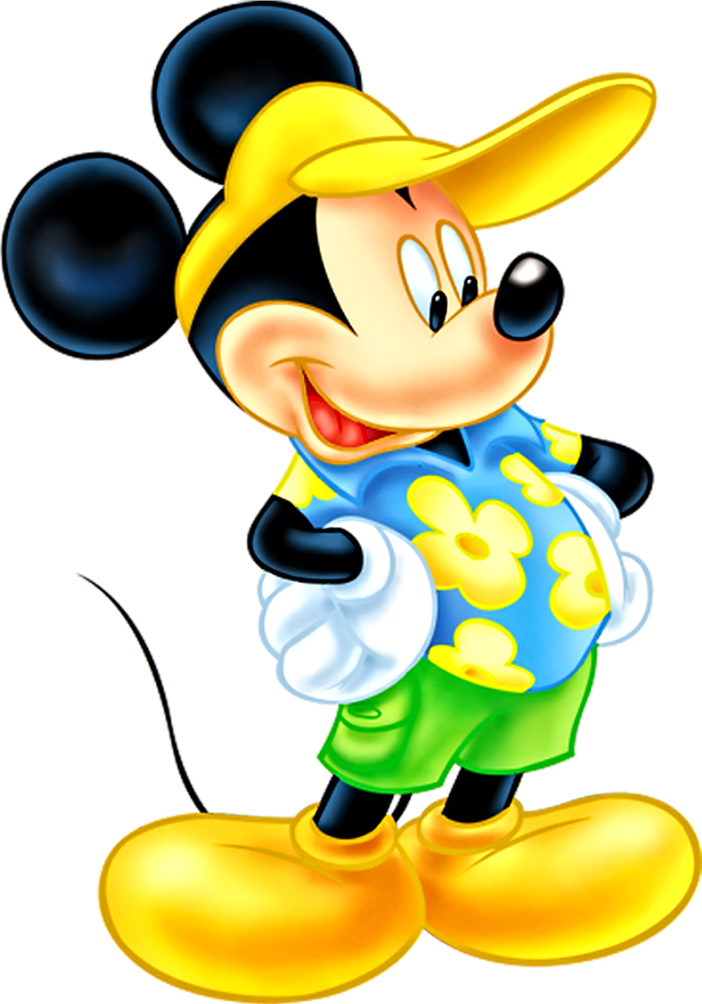 Mice Clipart Ganesh - Disney Mickey Mouse & Minnie Mouse Muursticker (1680x2160), Png Download