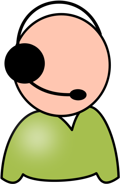 How To Set Use Service Desk Employee Clipart (637x900), Png Download