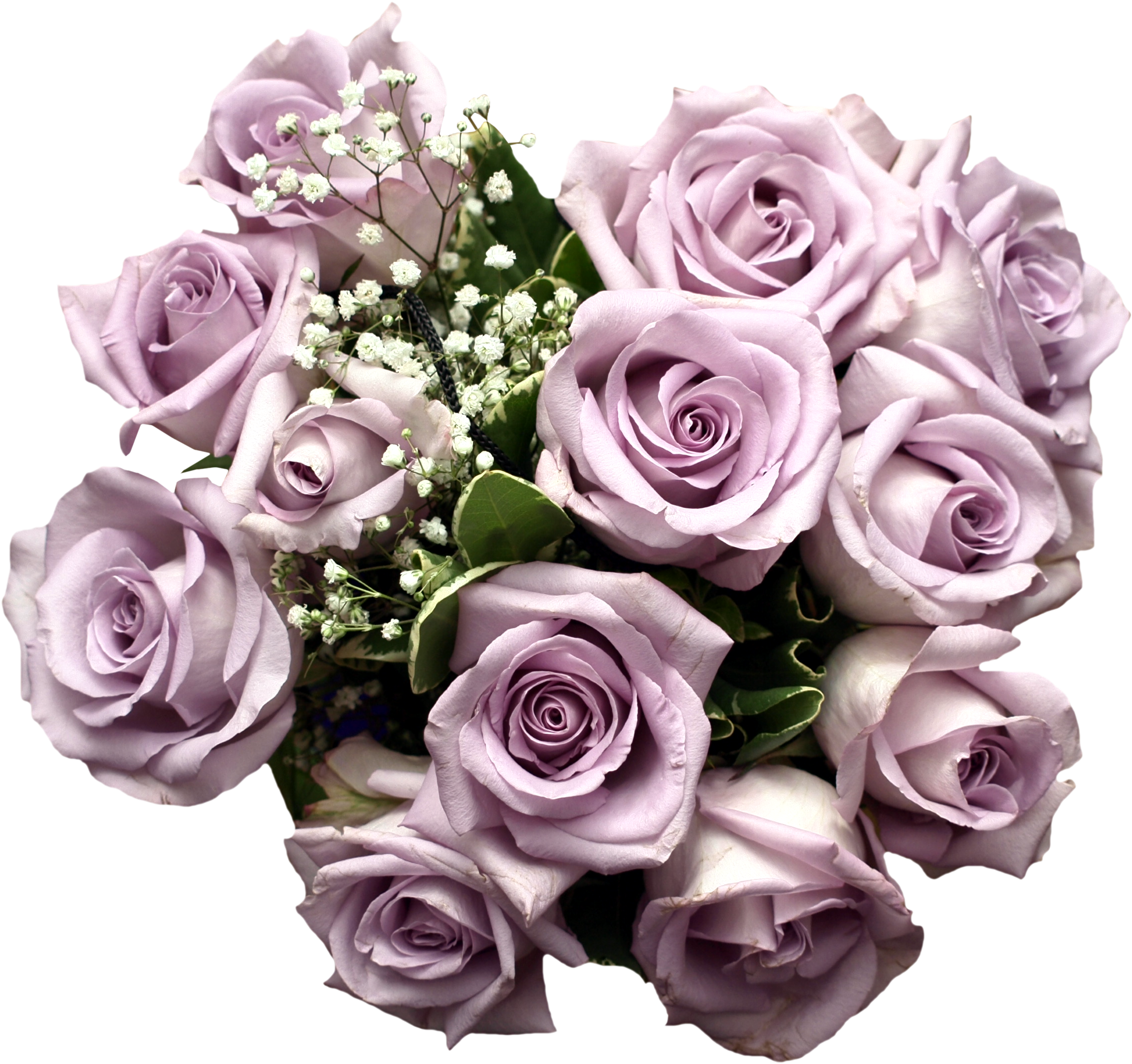 Purple Flower Clipart Purple Rose - Light Purple Roses Bouquet (600x564), Png Download