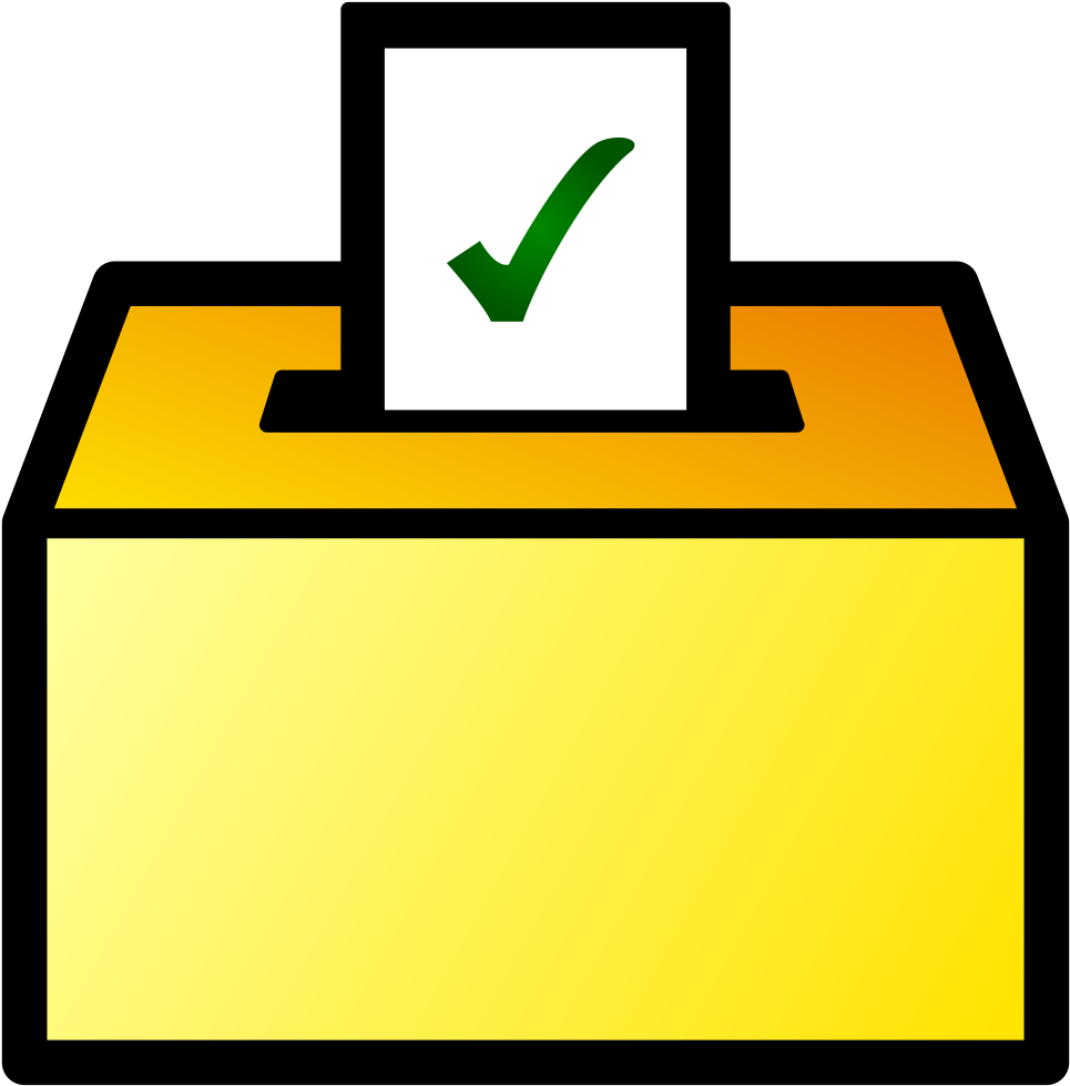 Ballot Box Icon Color - Ballot Box Icon Png (1006x1024), Png Download