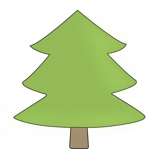 Pine Tree - Cute Pine Tree Clipart (551x516), Png Download