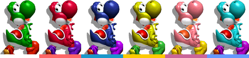 Yoshi Palette - Ssbm Yoshi (816x200), Png Download