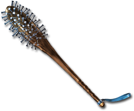 Spiked Baseball Bat - Fantasy Baseball Bat (640x554), Png Download