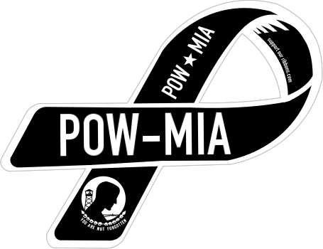 Custom Ribbon - Pow-mia - Us Army (455x350), Png Download