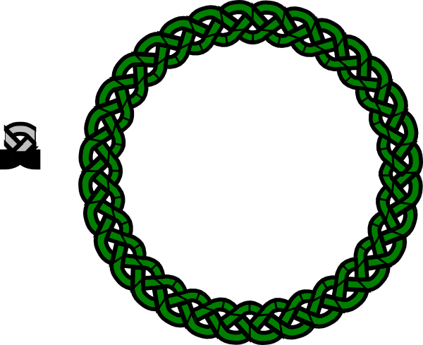 Celtic Knot Clip Art - Celtic Knot Circle Transparent (600x489), Png Download