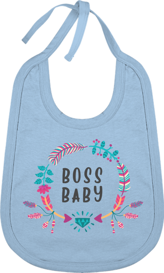 "boss Baby" Cotton Baby - Bib (570x948), Png Download