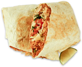 Burrito - Mission Burrito (351x372), Png Download