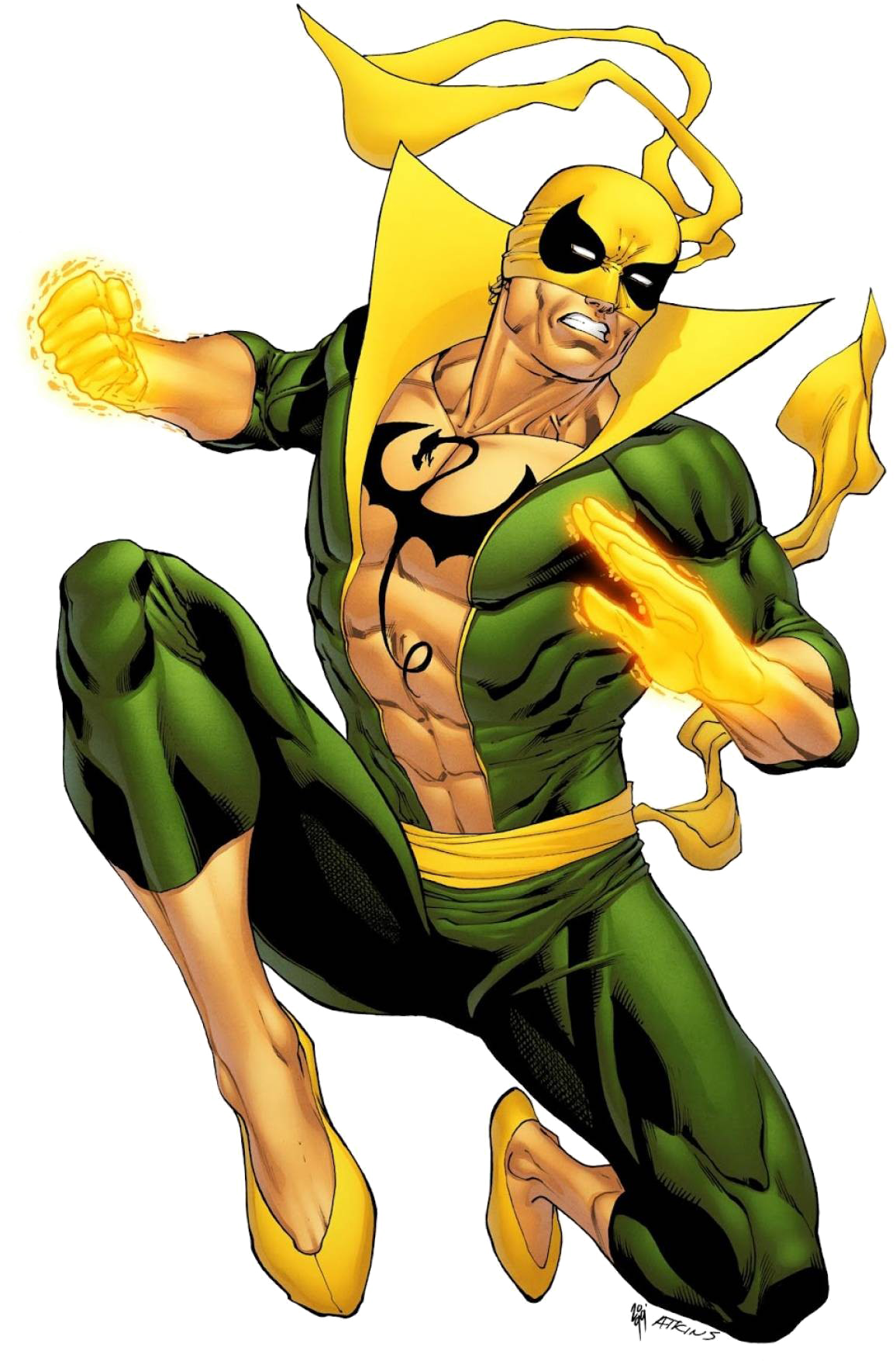 Iron Fist Png Image Background - Iron Fist Costume Season 2 (1233x1920), Png Download