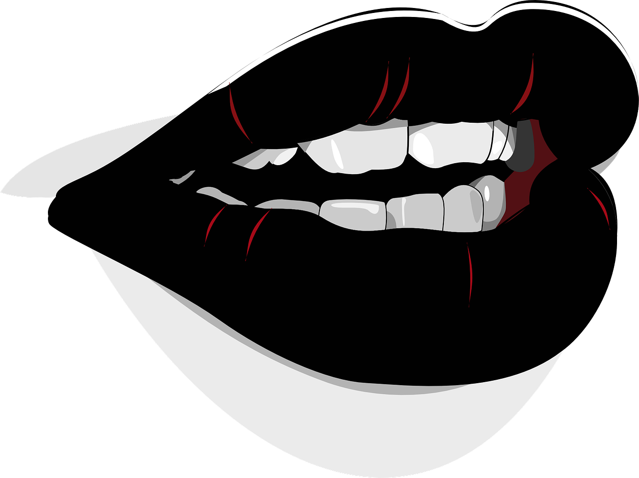 Lips Clip Art At Clker - Mouth Clip Art (600x449), Png Download
