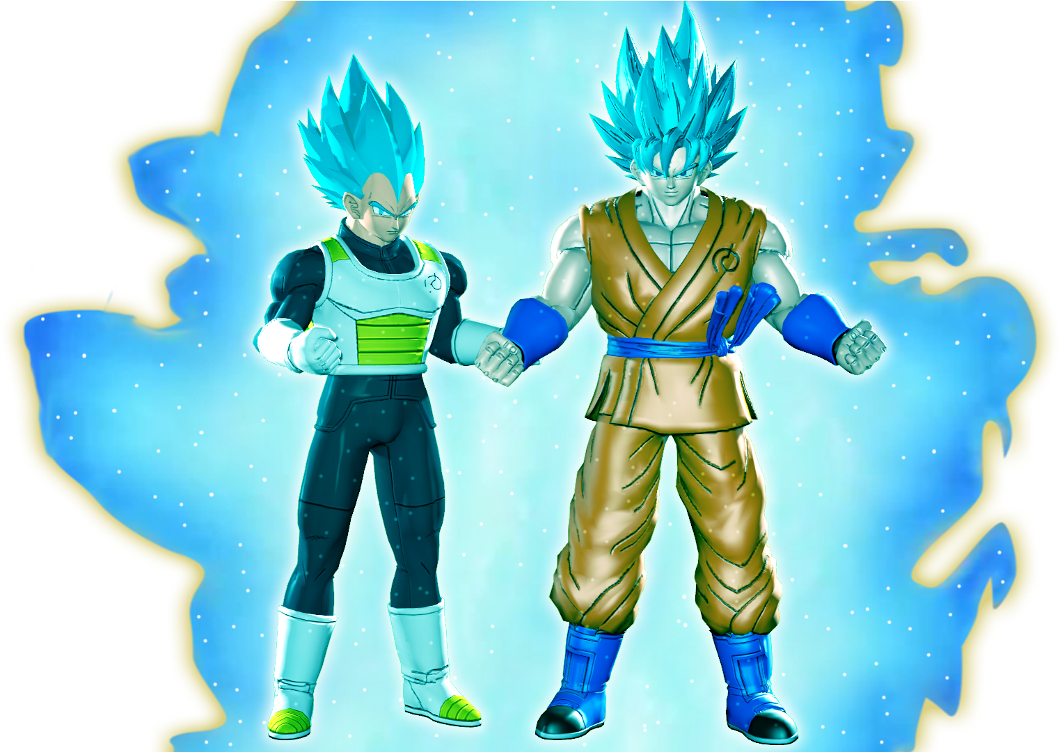 Goku And Vegeta 2 By Mrtermi988 On Deviantart - Goku (1920x1080), Png Download