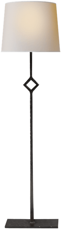 Aged Iron Table Lamp - Gray Floor Lamp (770x770), Png Download