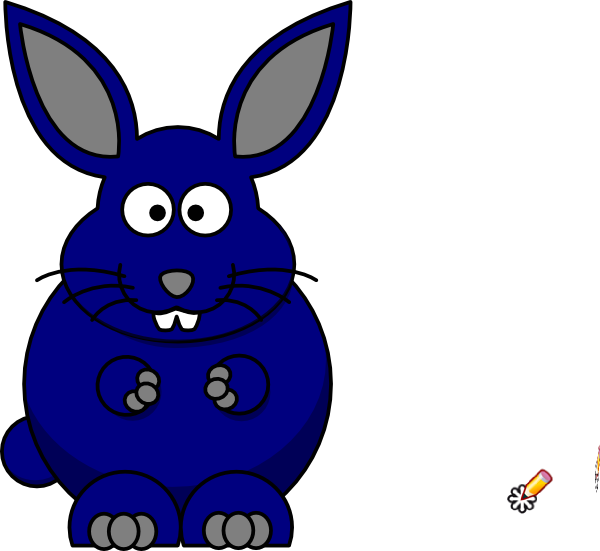 Cartoon Bunny Svg Clip Arts 600 X 551 Px (600x551), Png Download
