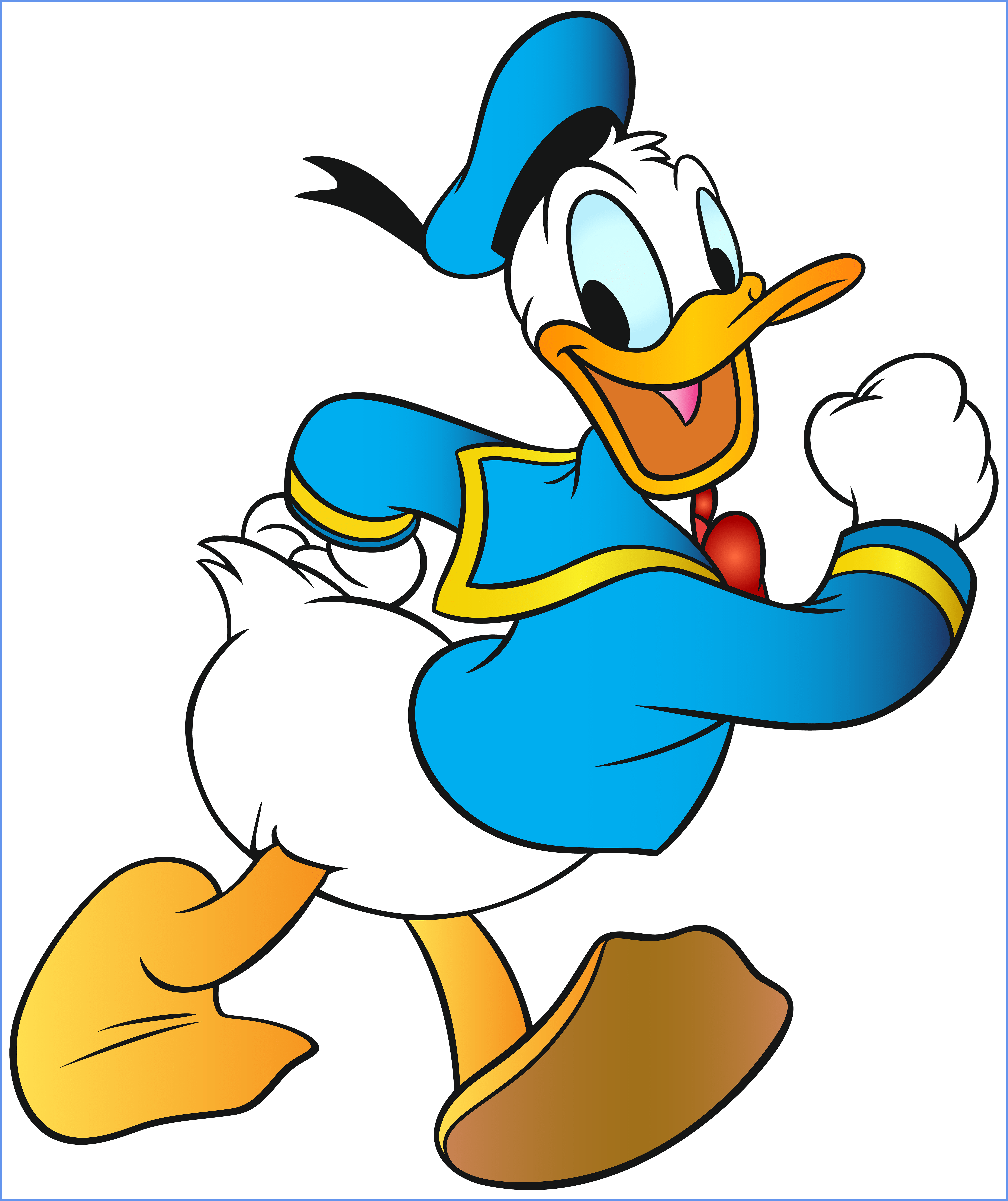 Amazing Donald Duck Png Clip Art Image Imagenes For (6743x8030), Png Download