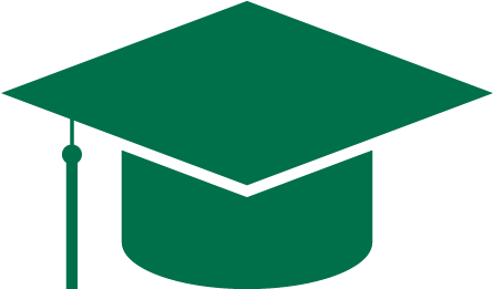 Graduates - Green Graduation Cap Png (600x450), Png Download