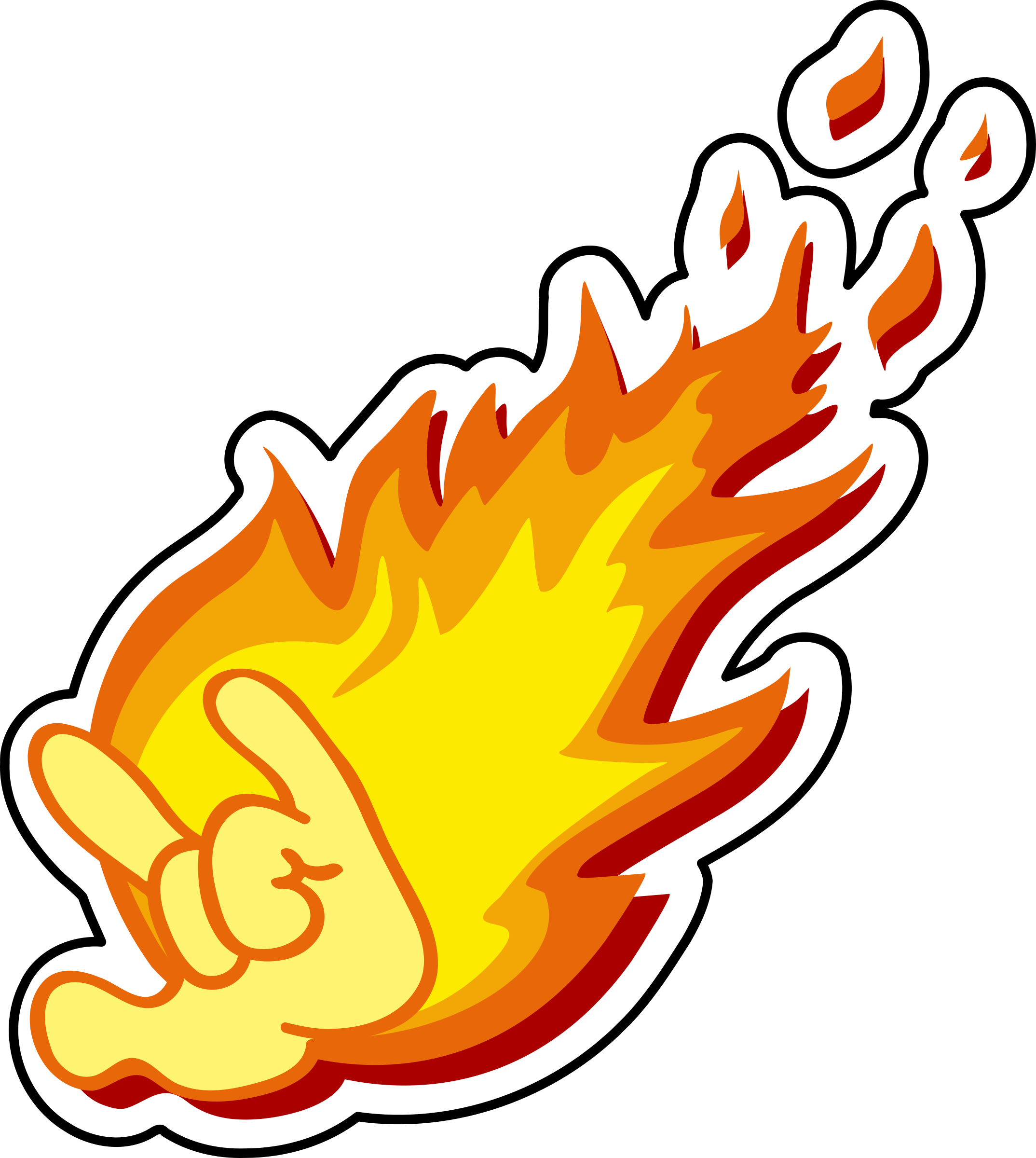 Big Image - Sign Of The Horns (2148x2400), Png Download