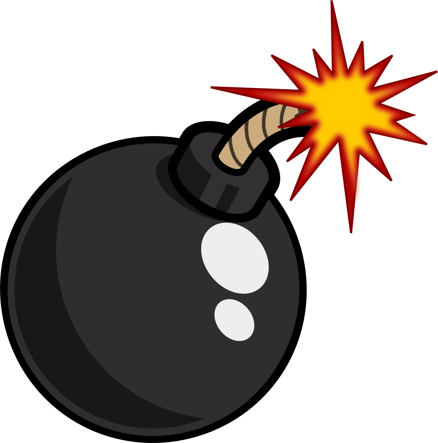 Grenade Clipart Transparent Background - Bomb Clipart (1668x1686), Png Download