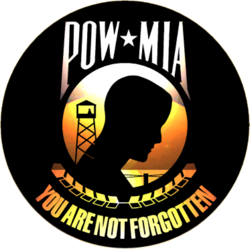 Not Forgotten - Pow Mia Flag (500x499), Png Download