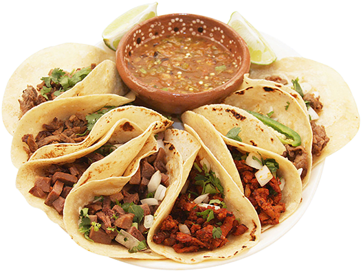 El Aguila Deli - Authentic Mexican Taco Png (543x408), Png Download