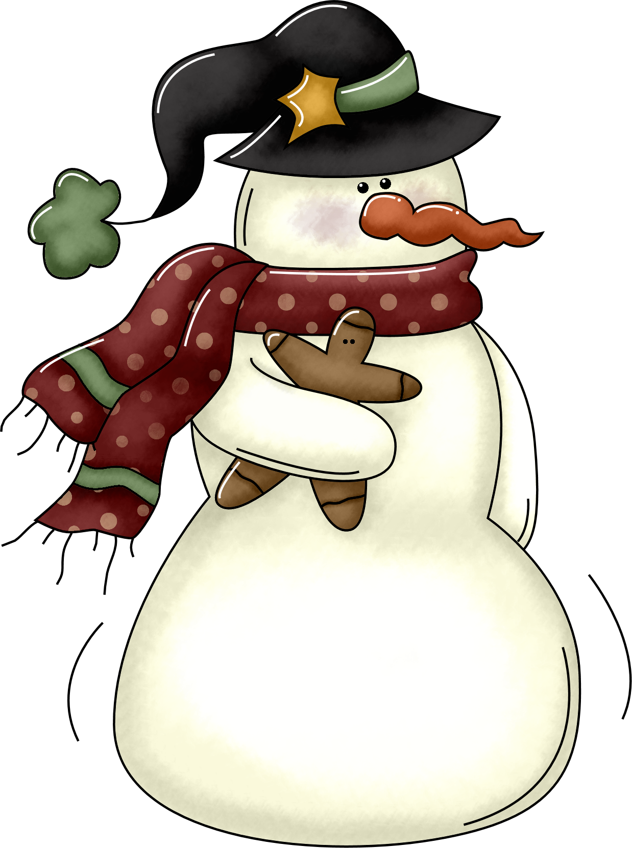 Free Country Christmas Cliparts, Download Free Clip - Country Snowmen Clip Art (1238x1662), Png Download