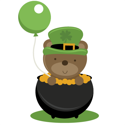Ber In Pot Of Gold Svg Cutting File St - Cute St Patrick's Day Clip Art (432x432), Png Download