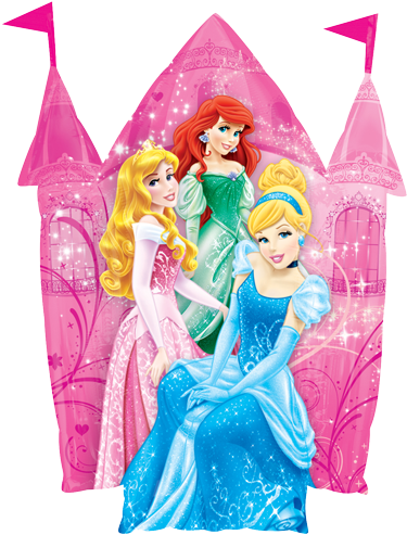 Ballon Helium Princesse Disney (500x500), Png Download