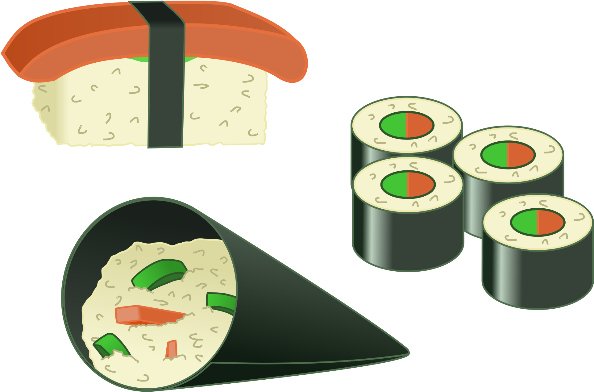 Open - Sushi Svg (2000x1333), Png Download