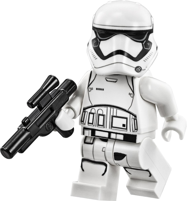 Lego First Order Stormtrooper - Lego 75103 - Star Wars First Order Transporter (629x676), Png Download