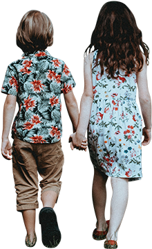 Kids Walking And Holding Hands Png - Kids Architecture Png (339x480), Png Download