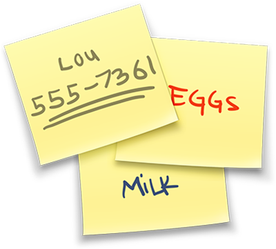 Stickies User Guide - 555 7361 (400x400), Png Download