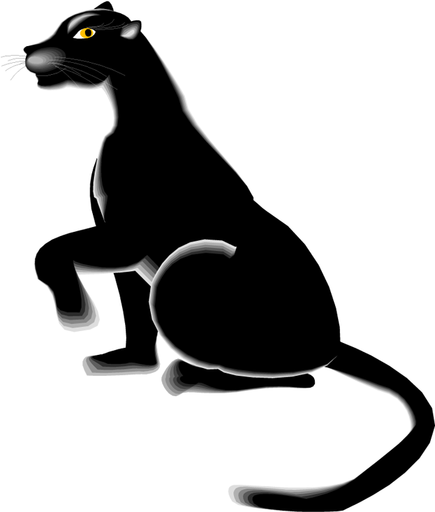 Panther Clipart - Panther Clipart Cartoon (641x750), Png Download