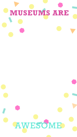 "museums Are Awesome" Snapchat Filter For Aam - Snapchat Filter Design Png (267x475), Png Download