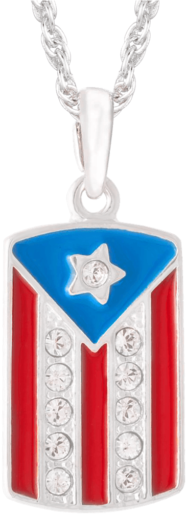 Puerto Rico Flag Pendant - Pendant (1200x1200), Png Download