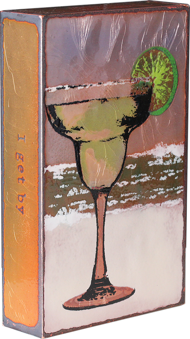 Salty Fused Glass & Copper - Classic Cocktail (392x698), Png Download