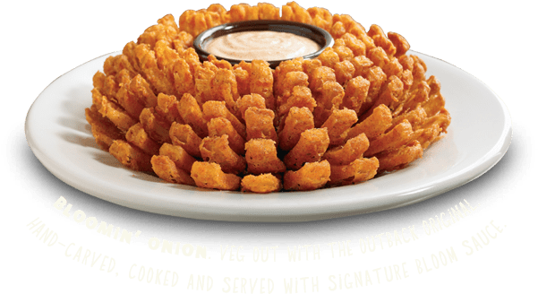 Outback Steakhouse - Bloomin Onion (831x475), Png Download