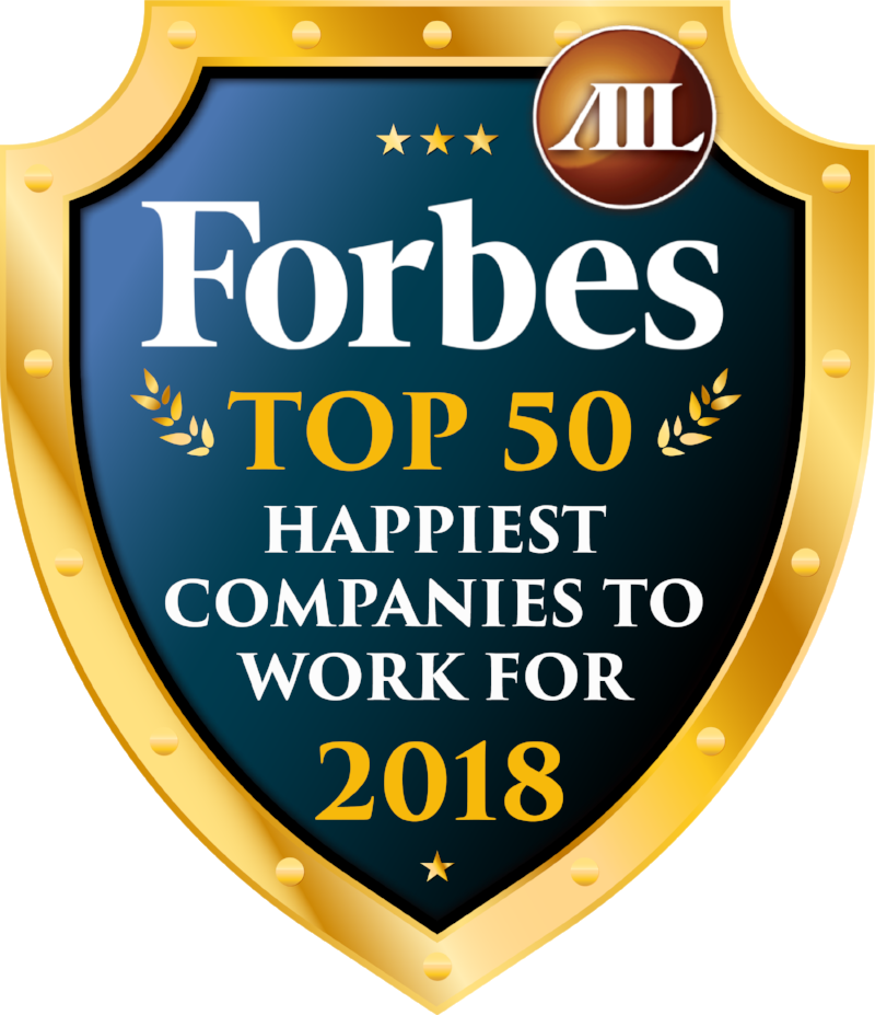 Forbes Top 50 Happiest Companies To Work For 2018 2 - Forbes Magazine (800x927), Png Download