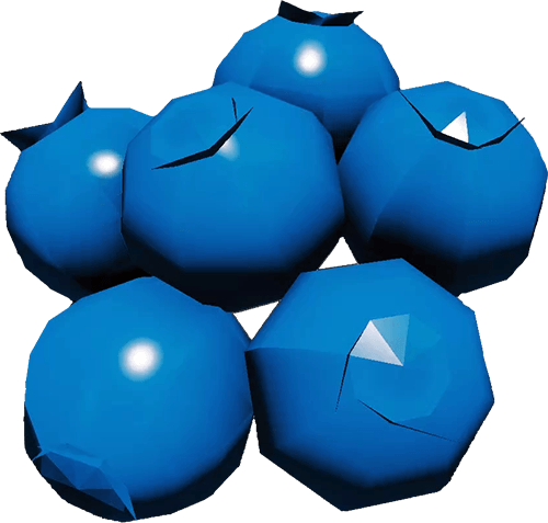 Blueberry (500x477), Png Download