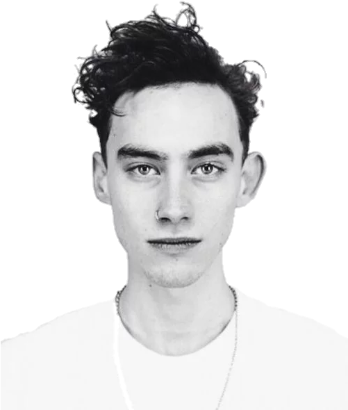 Olly Alexander Png Pack - Olly Alexander Black And White (500x597), Png Download