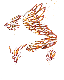 Blazing Phoenix Feathers Transparent - Phoenix Feather Png (350x350), Png Download