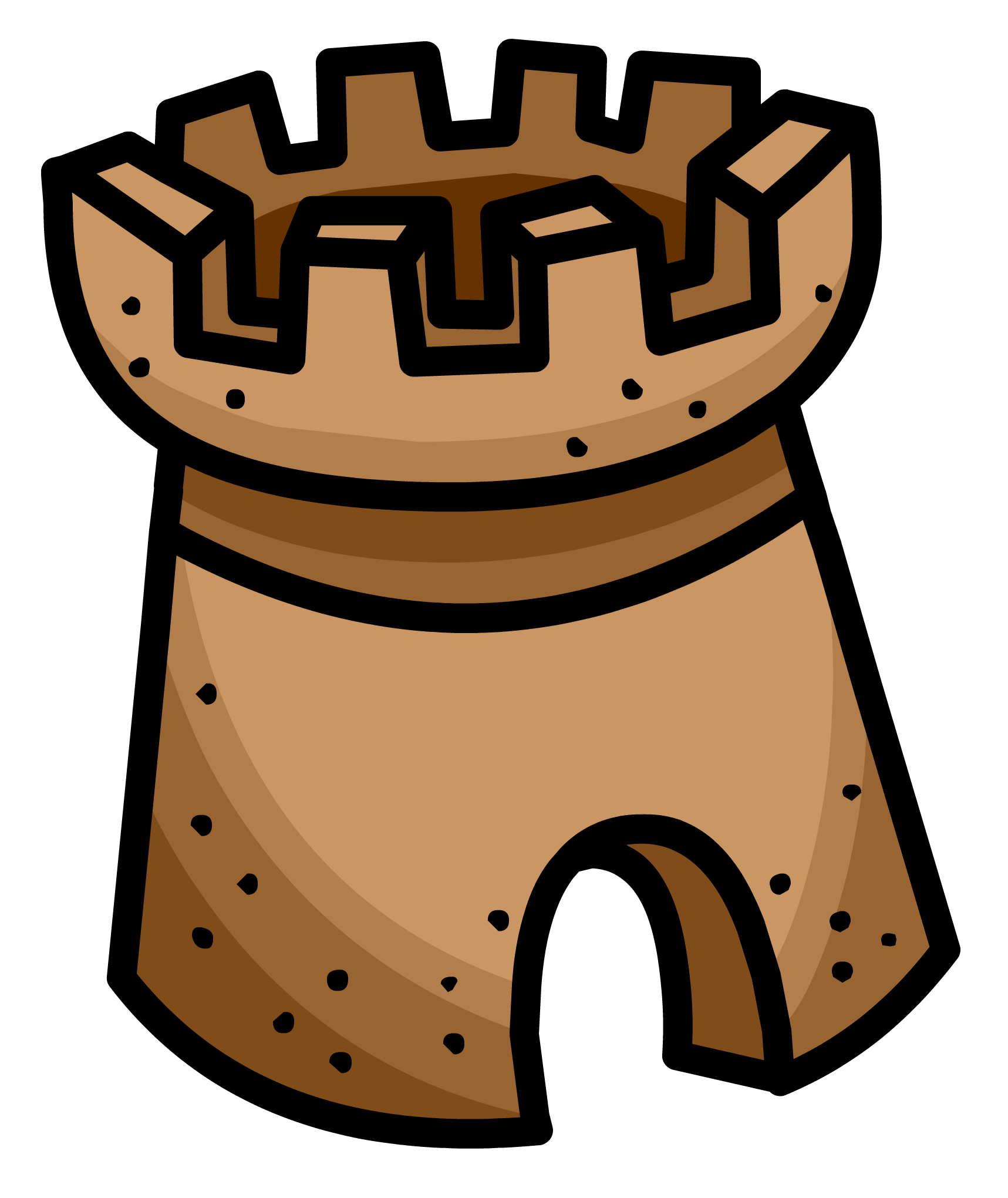 Sand Castle Pin - Club Penguin Sand Castle (1717x2040), Png Download