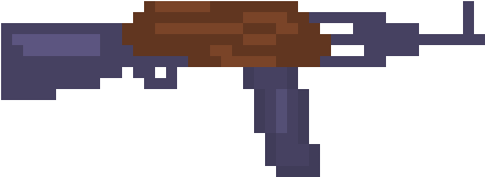 Ak47 - Pixel Art (570x250), Png Download