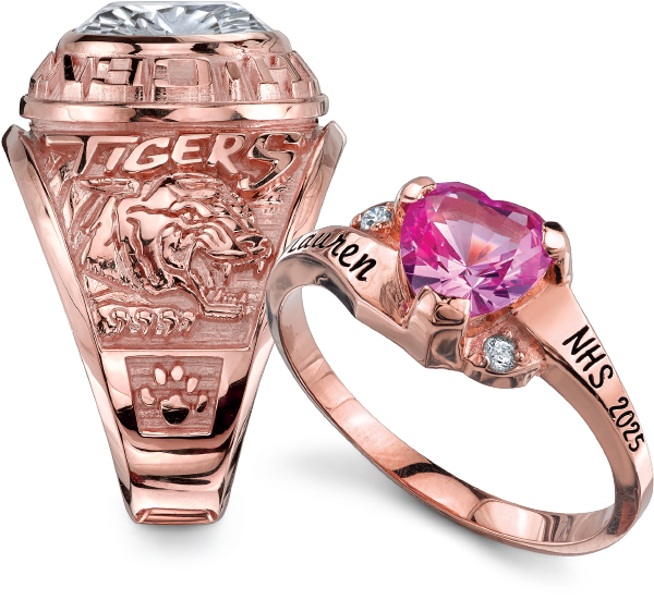 Crimson Gold Rings - Herff Jones Crimson Gold (760x600), Png Download