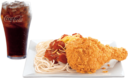 Chicken With Spaghetti Mcdo (435x320), Png Download