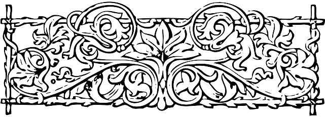Stylized, Plants, Border, Vine, Decorative, Ivy, Vines - Stylized Vines (640x320), Png Download