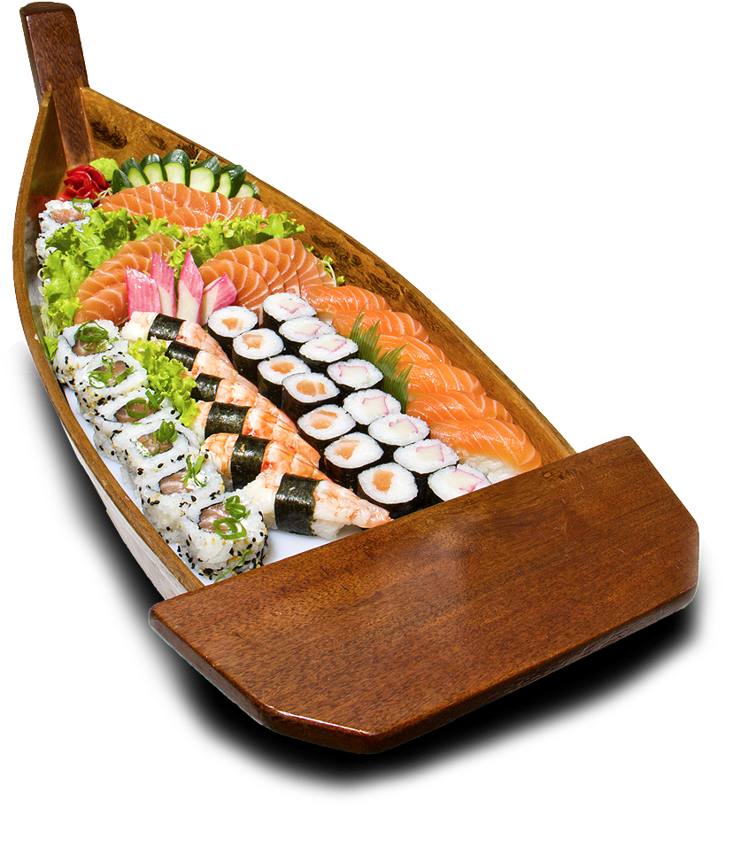 Love Boat Combinaton - Sushi Boat Png (907x992), Png Download