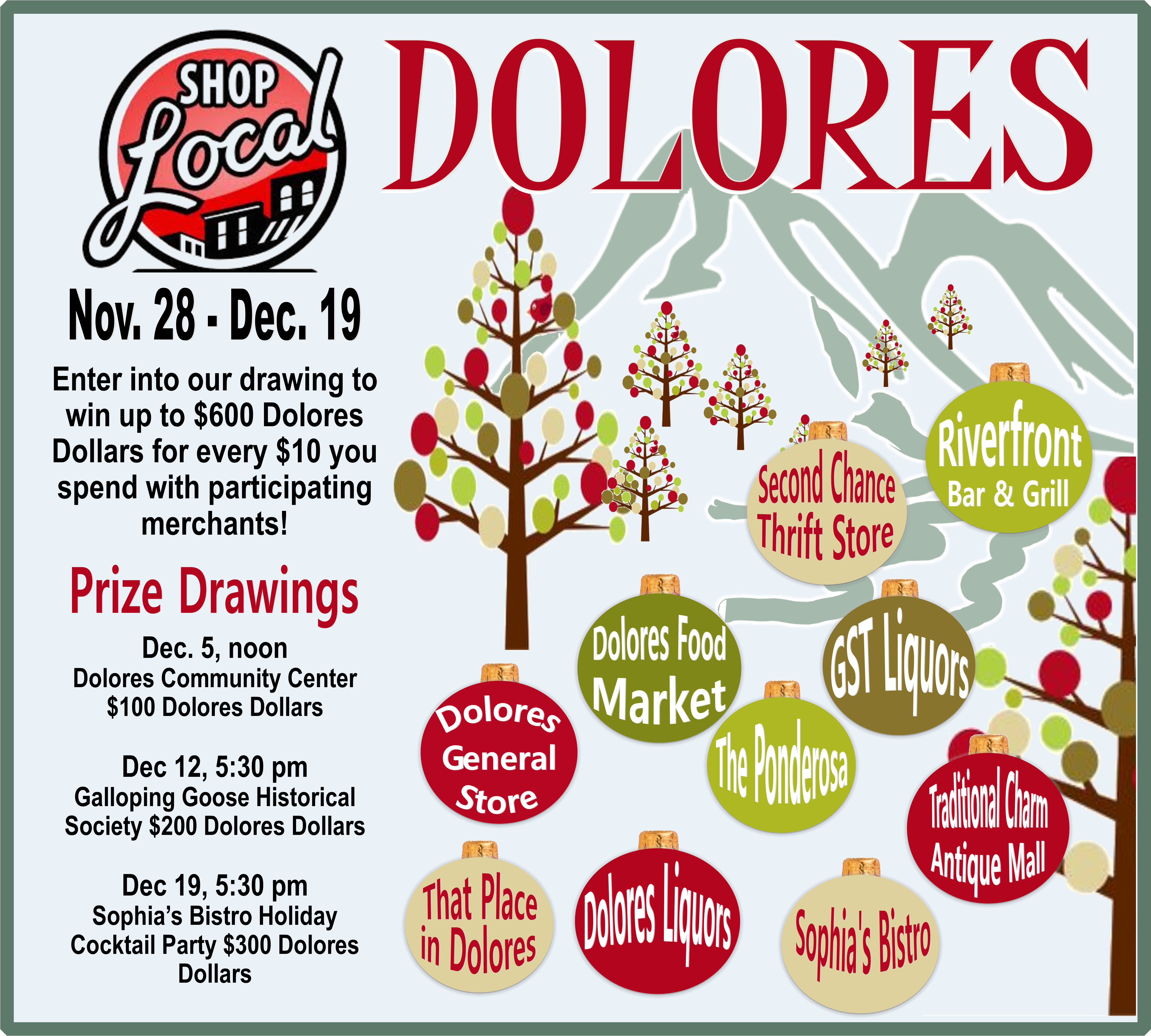 Shop Local Poster - Rely Local (4591x4137), Png Download